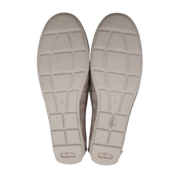 COACH Marley Driver Signature Loafer STONE CHALK Canvas NEW WITHOUT BOX 10B - Picture 7 of 8